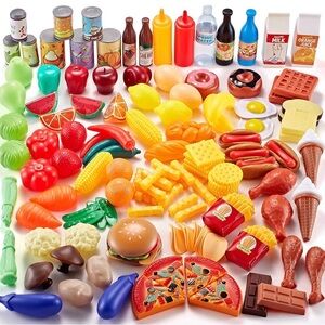 Colorful Play Food Set for Kids